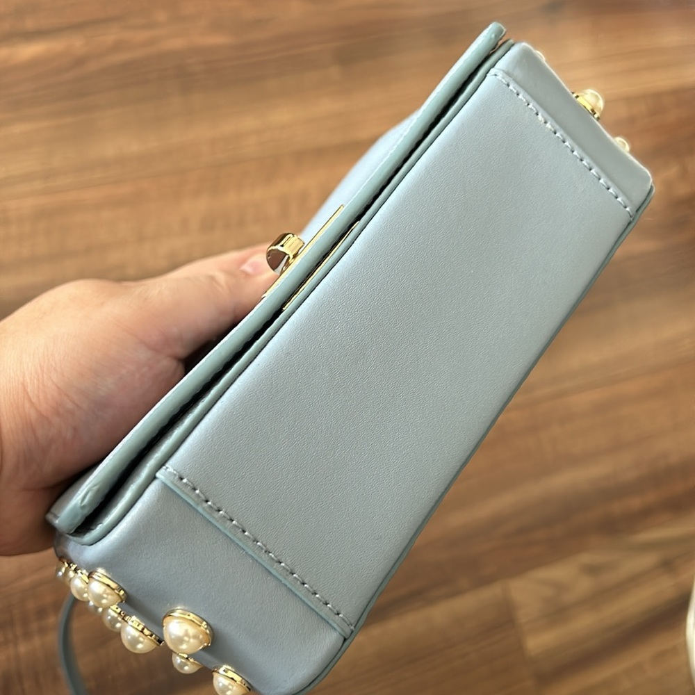 New Kate Spade hand bag - light blue never used - Picture 6 of 8